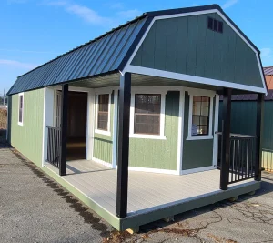 12 x 32 Deluxe Porch Lofted Barn