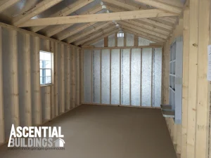 12 x 24 A-frame Shed (High Wall Garage) - Image 3