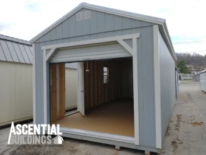 12 x 24 A-frame Shed (High Wall Garage)