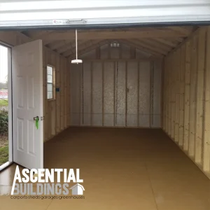 12 x 20 A-Frame (High Wall) End Garage - Image 2