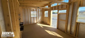 12 x 20 Modern Shed (High Wall) - Image 3