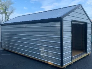 12 x 20 Value Metal Storage Shed (Low Wall)