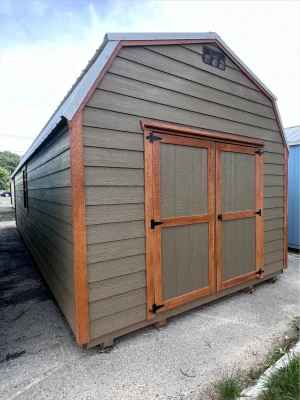 12 x 32 Lofted Barn (Low Wall Shed) - Image 2