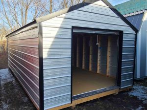 12 x 24 Value Metal Shed (Low Wall)