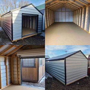 12 x 24 Value Metal Shed (Low Wall) - Image 2