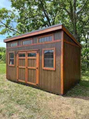 10 x 16 Modern Shed (High Wall) - Lynchburg, VA