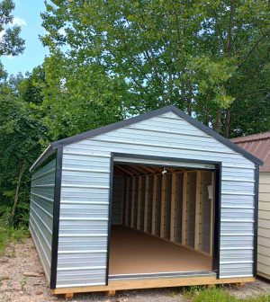 12 x 24 Value Metal Shed (Low Wall)