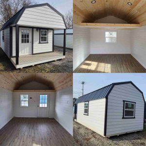 12 x 24 Lofted Barn (Low Wall) Shed - Beckley, WV - Image 3