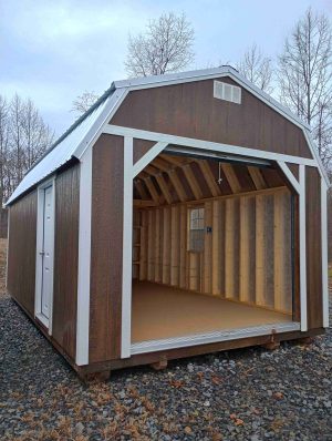 12 x 20 Lofted Barn (Low Wall) Shed - Summersville, WV