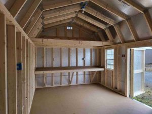 12 x 20 Lofted Barn (Low Wall) Shed - Lewisburg, WV - Image 2