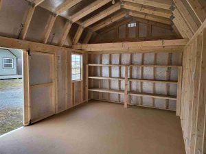 12 x 20 Lofted Barn (Low Wall) Shed - Lewisburg, WV - Image 3