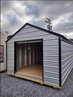 12 x 24 Value Metal Shed (Low Wall) Shed